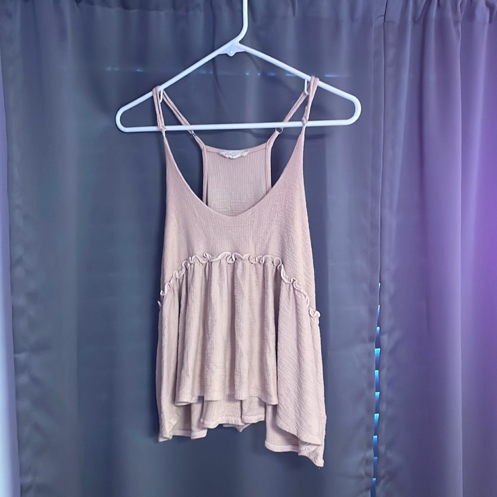 Altar’d State blush pink cropped tank top